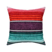 serape southwest stripes - red/plum -  LAD19