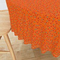 12" Retro Persimmon Confetti Dots