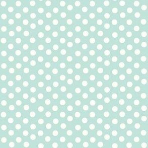 Pretty Polka Dots in Mint