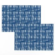 Beach House Classic Blue distress plaid check