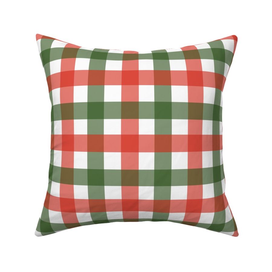 Gingham - Classic Christmas Red and Green