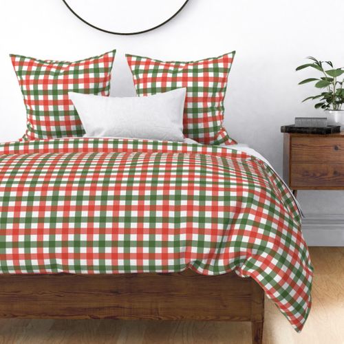 Gingham - Classic Christmas Red and Green