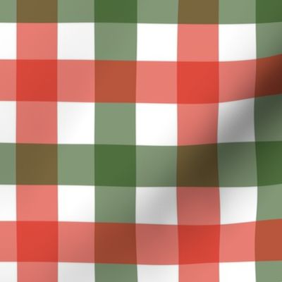 Gingham - Classic Christmas Red and Green