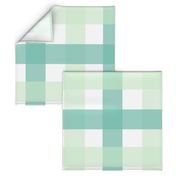 Buffalo Plaid - Pale Green and Aqua