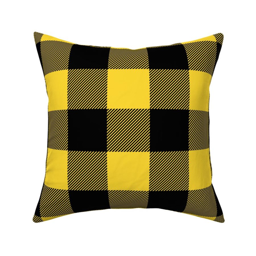 (3" scale) Black and yellow plaid - LAD20