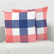 Buffalo Plaid - Navy and Pink Flotsam