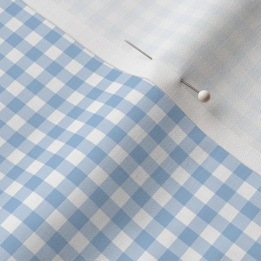 4" Bright Blue Gingham