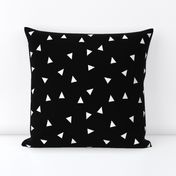 Random Triangle Pattern | White on Black