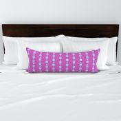 JP21 -  Medium - Floating Check Stripes in Lavender Blue on Fuchsia