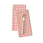 Gingham - Coral and White, Small