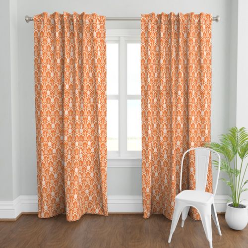 SMALL pineapple ikat_ just orange