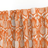 SMALL pineapple ikat_ just orange