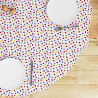 Playful Bright Rainbow Scattered Confetti Polka Dots l Birthday (small)