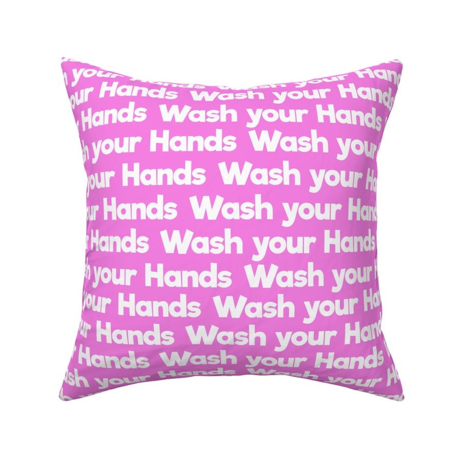 wash your hands on pink