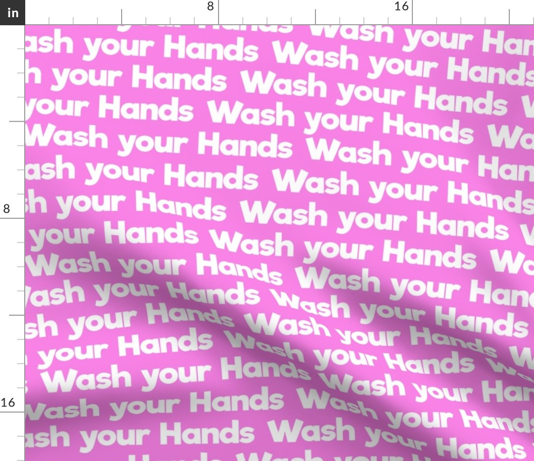 wash your hands on pink