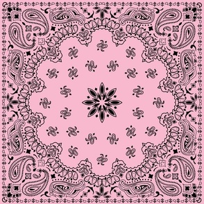 Paisley Bandana Pink