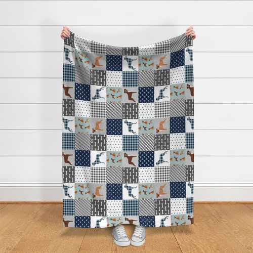 boxer pet quilt b dog breed nursery cheater quilt wholecloth