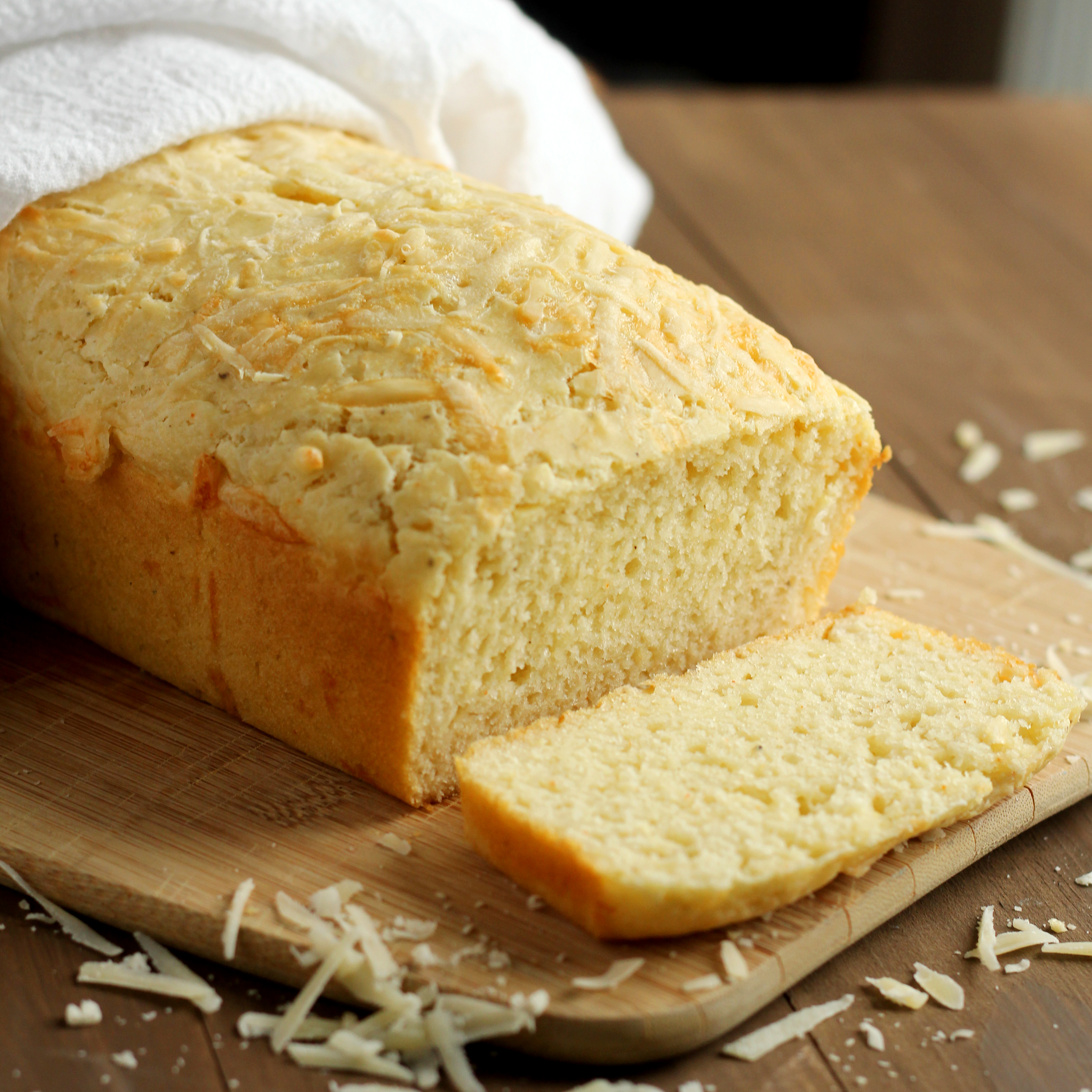 Quick Parmesan Cheddar Cheese Bread