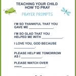 Teaching Your Child How to Pray (Free Printable)