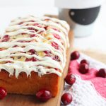 Cranberry Bread with White Chocolate Drizzle