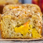 Peach Streusel Quick Bread