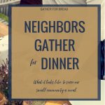 Neighbors Gather for Dinner