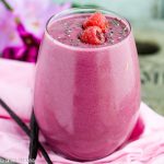 Raspberry Vanilla Protein Smoothie