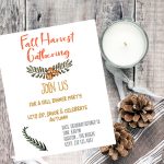 Fall Harvest Party Invitation Printable