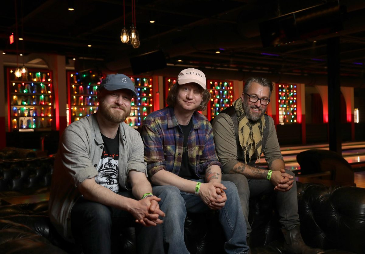 Left to right: Owain Davies (vocals/guitar), Andy Wright (guitar/keyboards), Shaun Ferreday (bass).