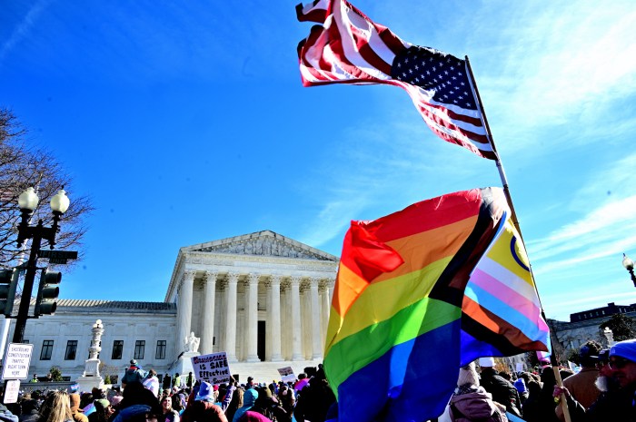 Outside of the US Supreme Court on Dec. 4.