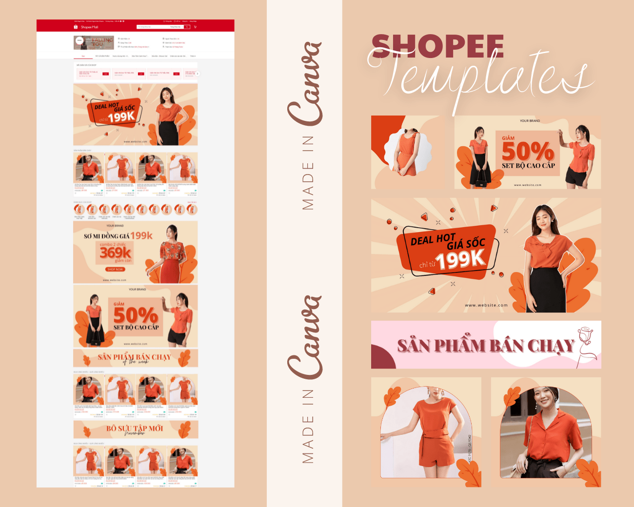 Cách làm tạo khung sản phẩm shopee bằng canva để bán hàng online hiệu quả