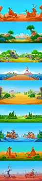 Game backgrounds on Behance