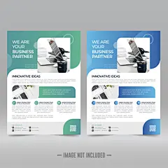 Corporate flyer template Premium Vector