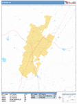 Altoona  Wall Map Basic Style