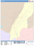 Altoona  Wall Map Color Cast Style