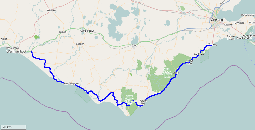 Great Ocean Road Map