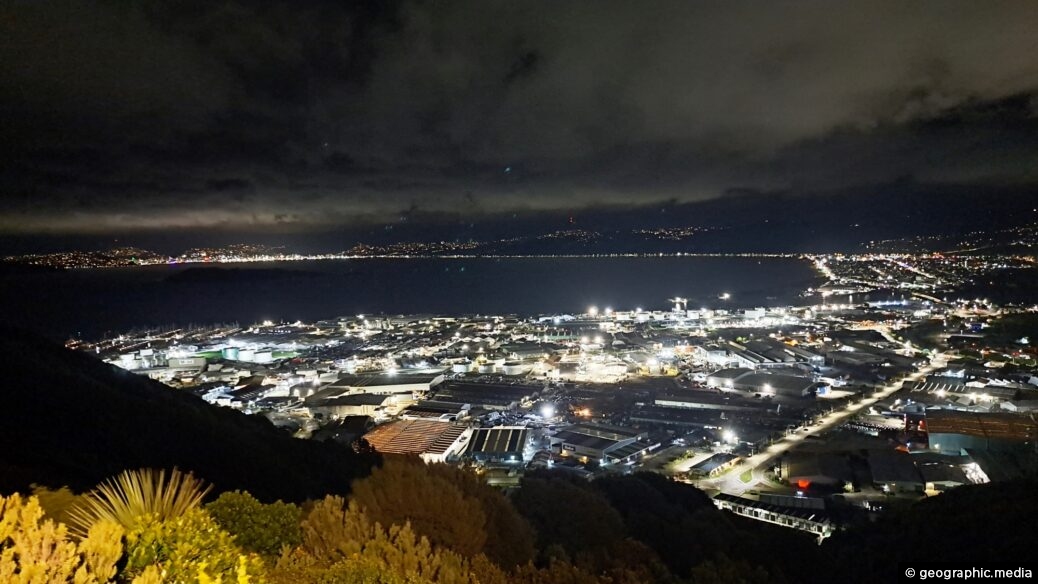 Wainuiomata Lookout at Night