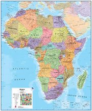 Kenya On a Large Wall Map of Africa