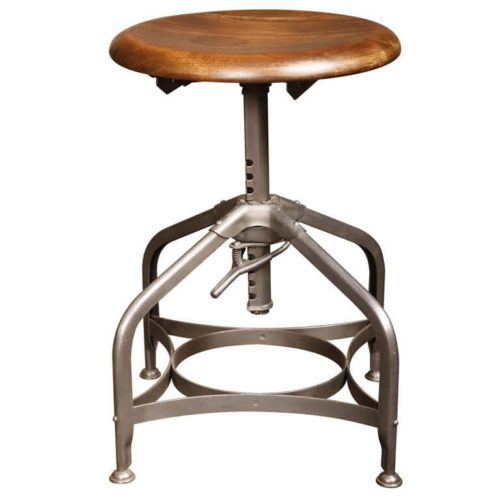 Uhl Art Steel Backless Toledo Stool