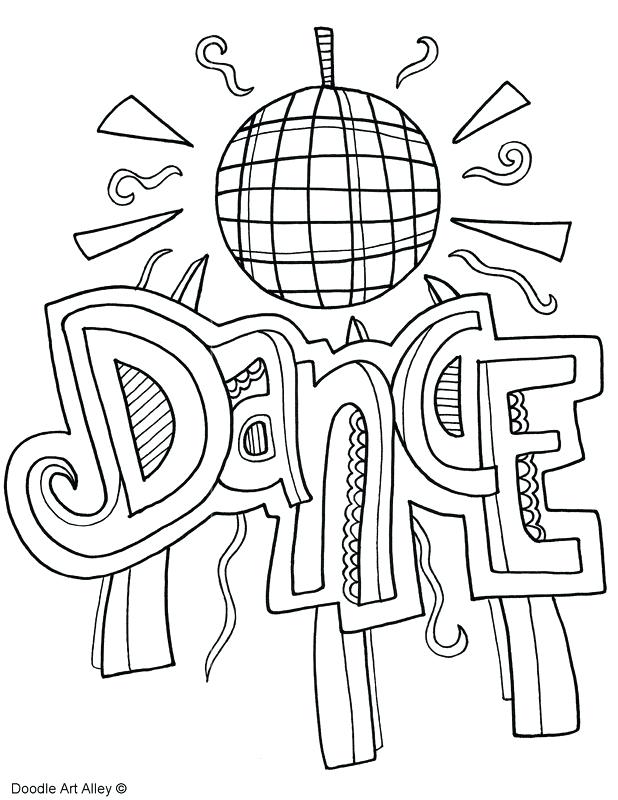 Printable Dance Coloring Pages