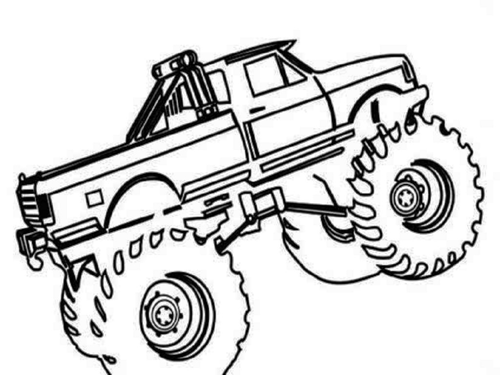 Trucks To Color Printable