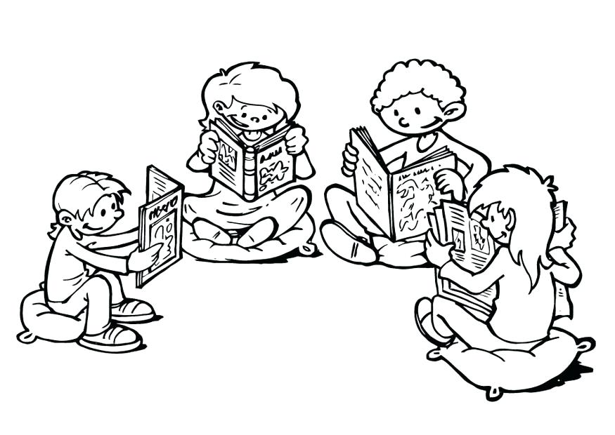 Reading Coloring Worksheet