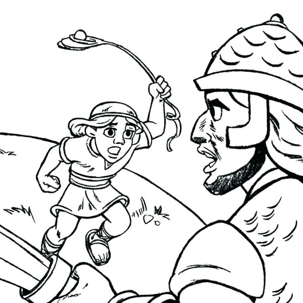 David And Goliath Coloring Page at GetColorings.com | Free printable ...