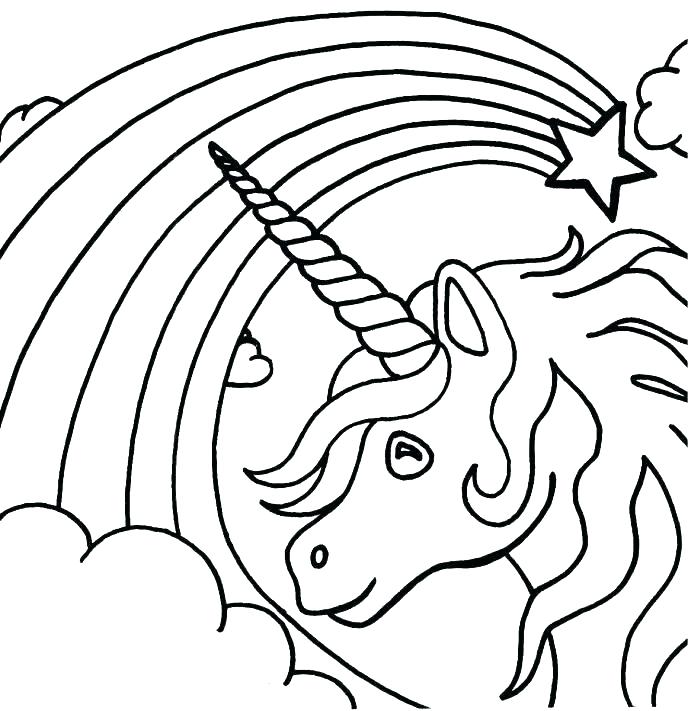 Easy Unicorn Coloring Pages at GetColorings.com | Free printable ...