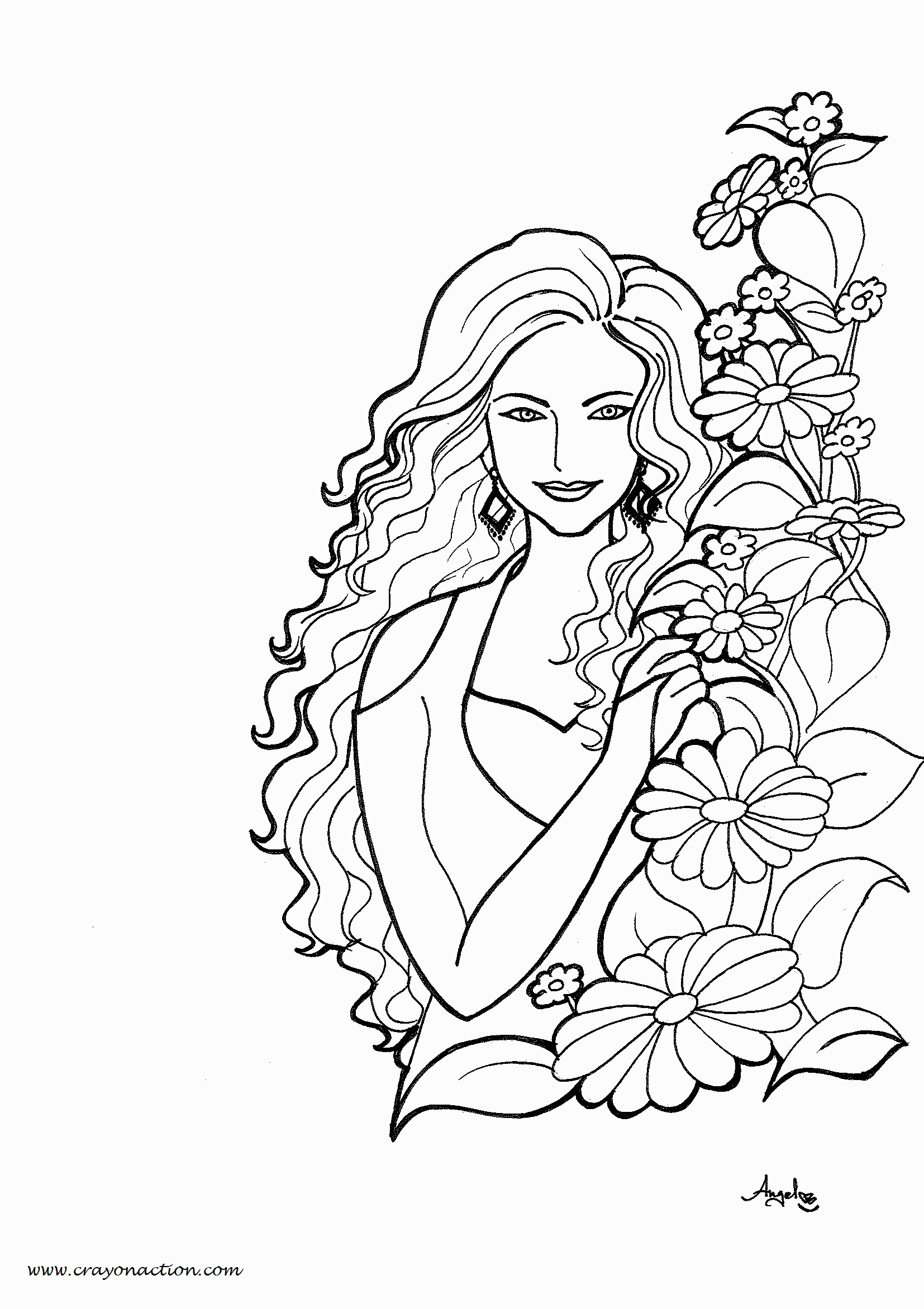 Pretty Art Coloring Pages Coloring Pages