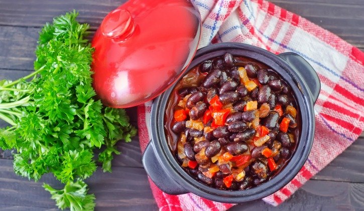 Slow Cooker Black Bean Turkey Chili