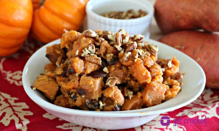 Slow Cooker Maple Citrus Sweet Potatoes