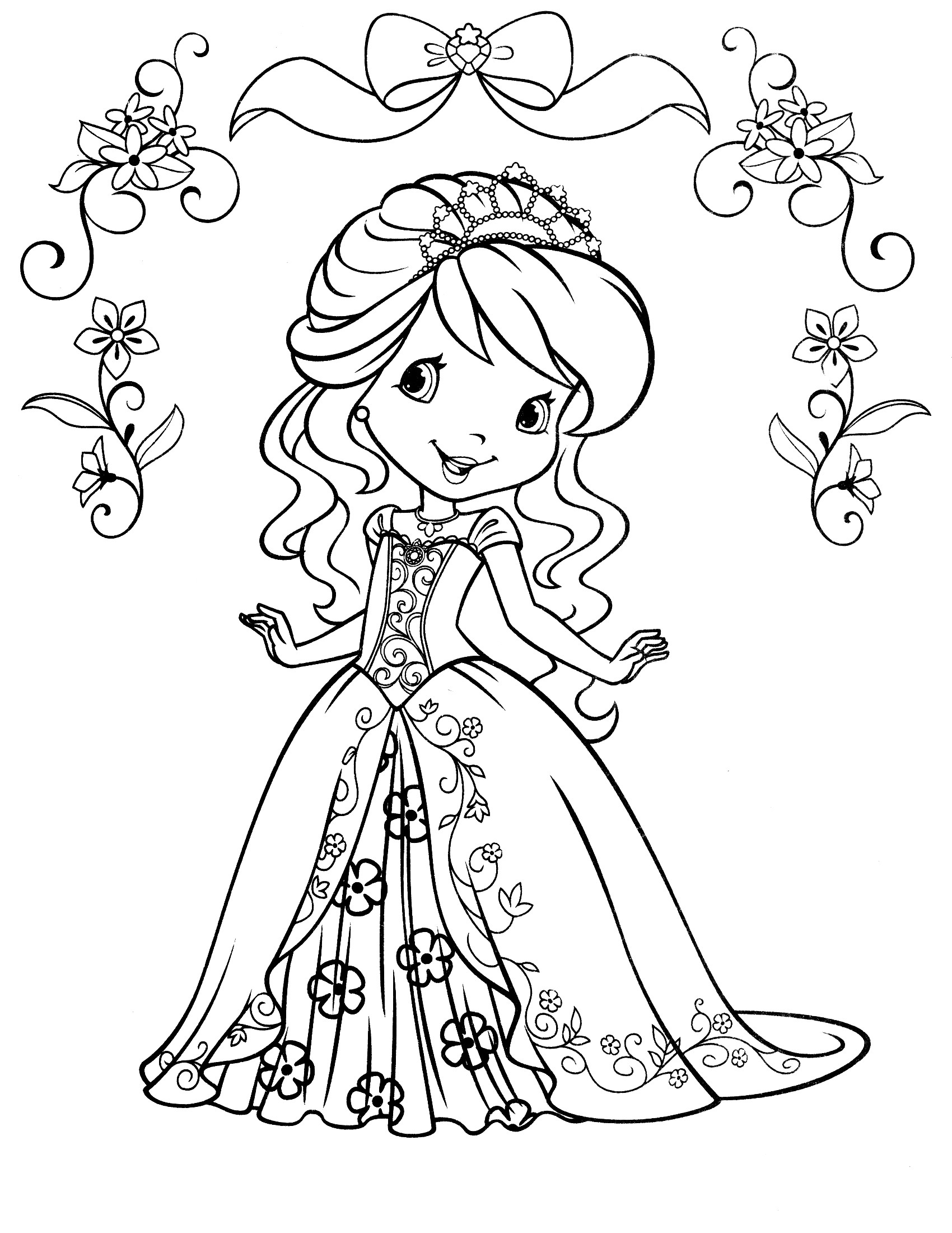 Free Printable Coloring Pages Princess