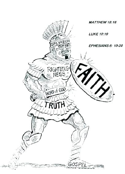 Armor Of God Shield Of Faith Coloring Page Coloring Pages