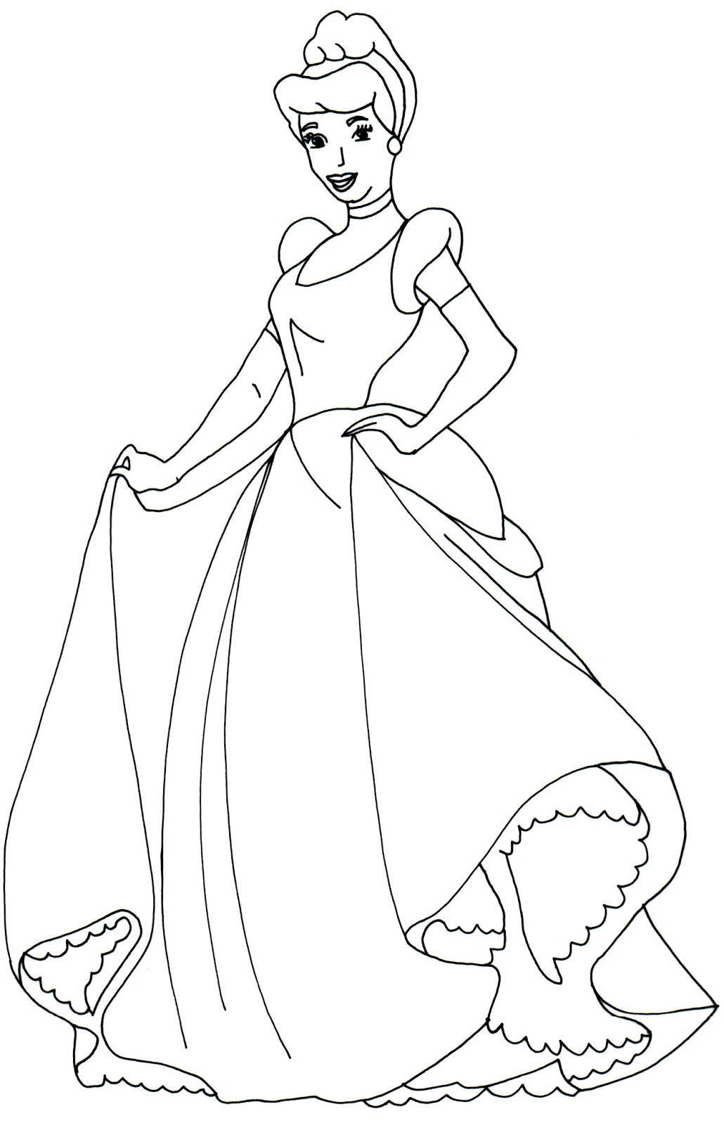 Cinderella Dress Drawing at GetDrawings | Free download